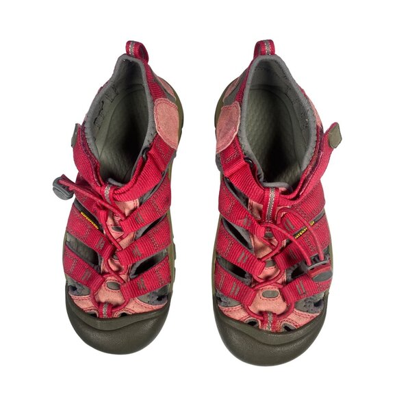 Girls Keen Newport H2 Red Youth Kids Sandals Shoes Size 4 Waterproof EU 37 - Picture 10 of 11